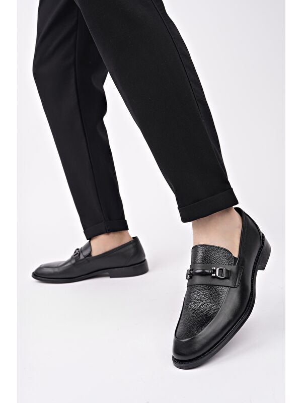 BONDY Hakiki Deri Klasik Günlük Ortopedik Erkek Ayakkabı - Görsel 6