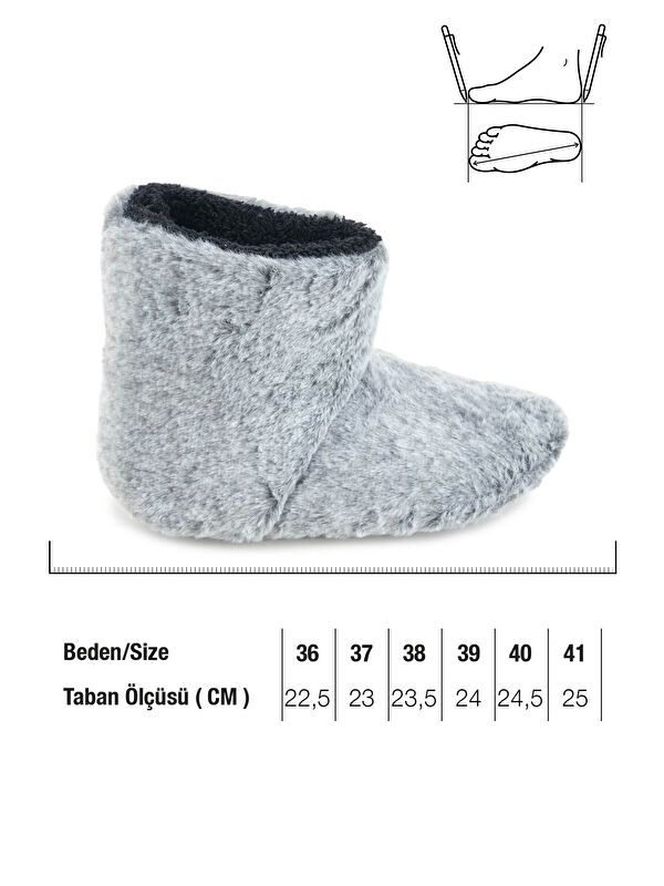 Erkek Kışlık Sessiz Taban Ev Panduf Bot - Görsel 6