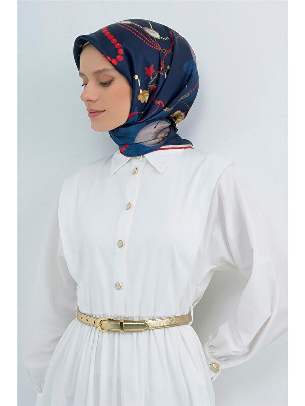 ARMİNE Saf İpek Twill Eşarp 9527D 02