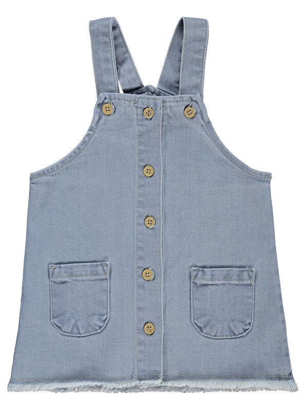 Civil Baby Cepli Denim 6-18 Ay Salopet - Mavi