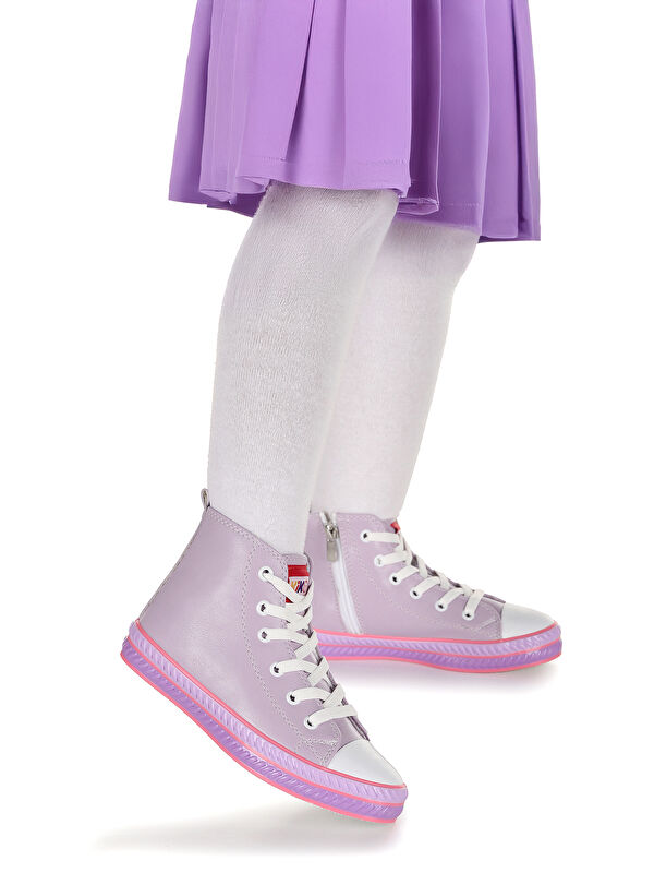 Pant Günlük Bağcıklı Fermuarlı Kız Çocuk Bot Ayakkabı - Görsel 4