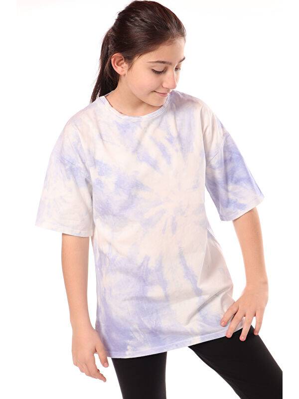 Toontoykids Kız Çocuk Batik Desenli Tişört