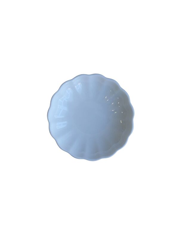 Kütahya Porselen Bone Luz Krem Kase 8cm Tekli BNLZF08KS00