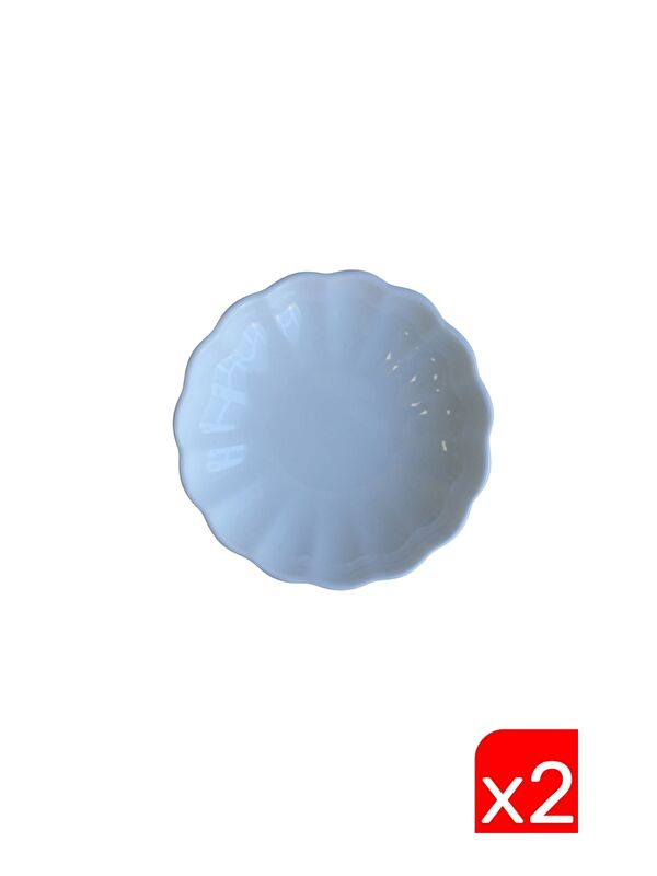 Kütahya Porselen Bone Luz Krem Kase 8cm 2 li BNLZF08KS00