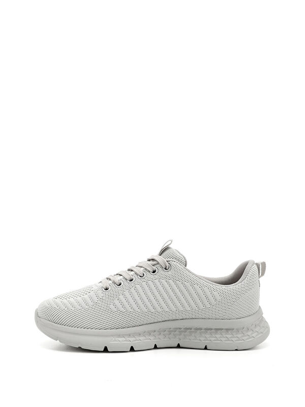 Erkek BUZ MAVİSİ Triko Bağcıklı Comfort Sneaker - Görsel 4