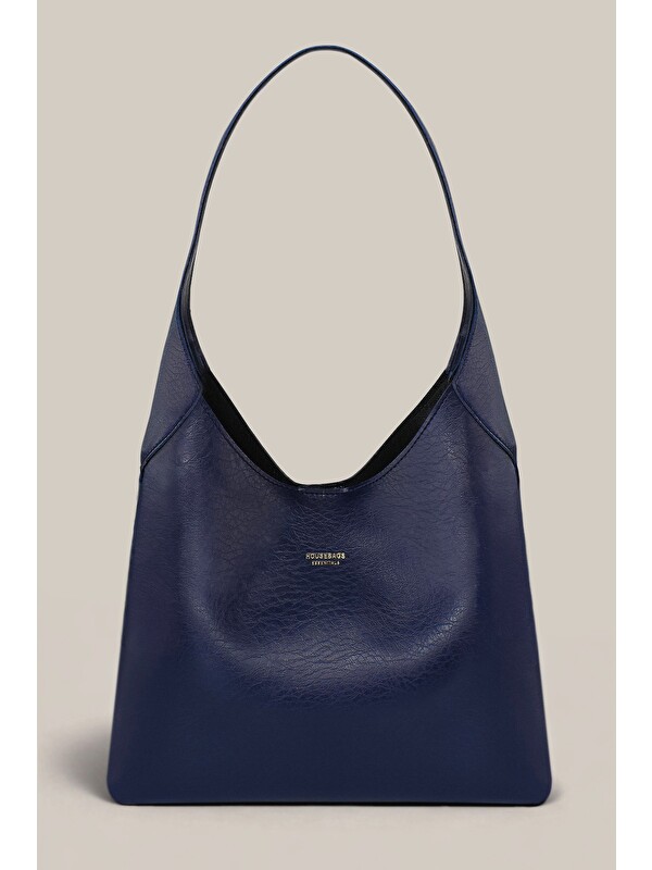 Housebags Hudson Omuz Çantası - Structured Siluet, Lacivert