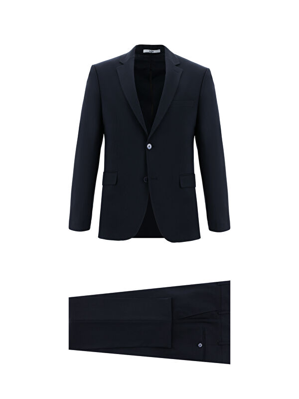 Kiğılı 7 Drop Slim Fit Dar Kesim Yünlü Takım Elbise