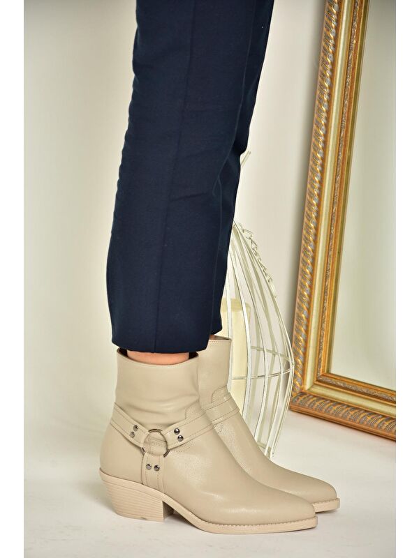 T4044006 Bej Kadın Bot - Görsel 4