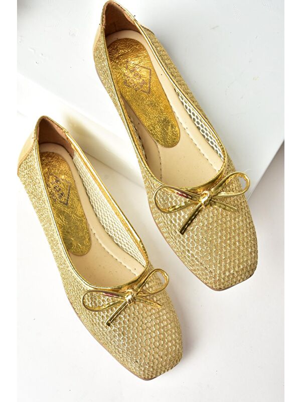 Fox Shoes Sarı Fox Shoes Babet S4763501 Kadın
