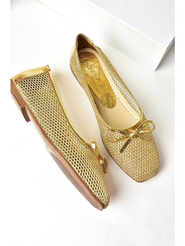 Fox Shoes Sarı Fox Shoes Babet S4763501 Kadın