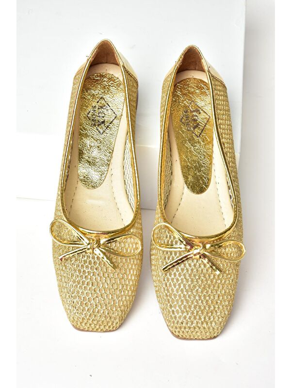 Fox Shoes Sarı Fox Shoes Babet S4763501 Kadın