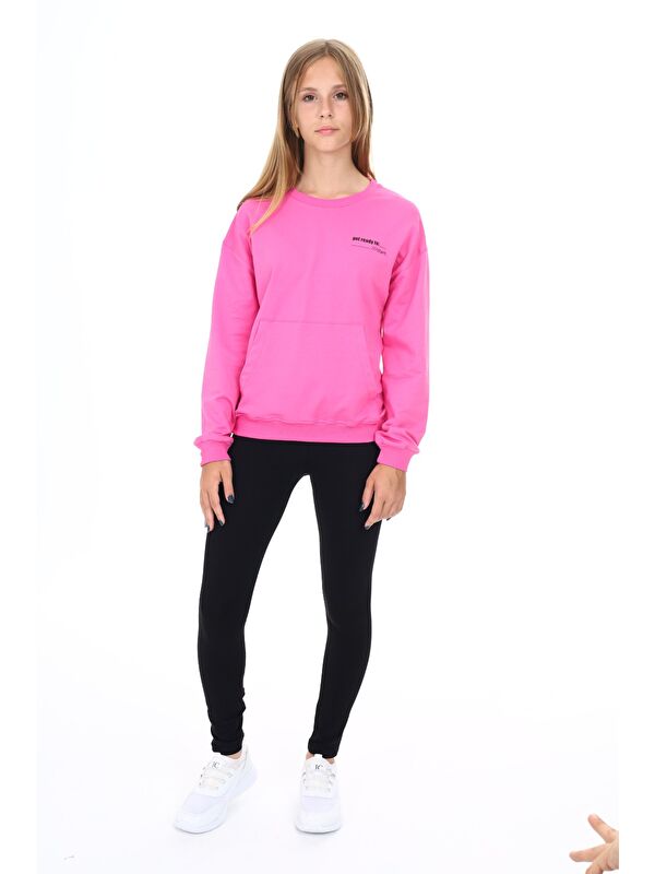 Toontoykids Kız Çocuk Baskılı Taytlı Takım