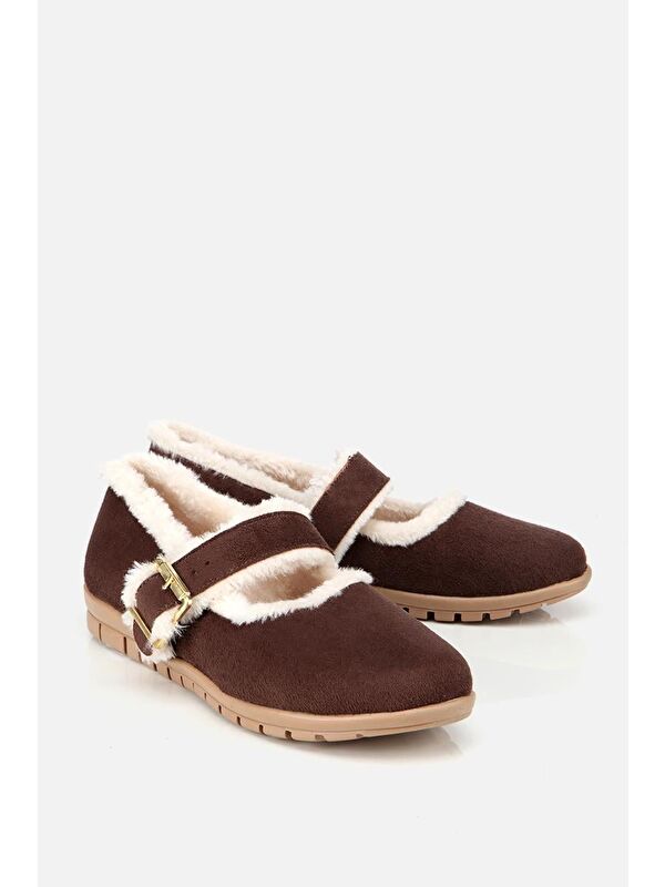 Yaya By Hotiç Kahverengi Yaya By Hotiç Yaya By Kadın Kürklü Babet