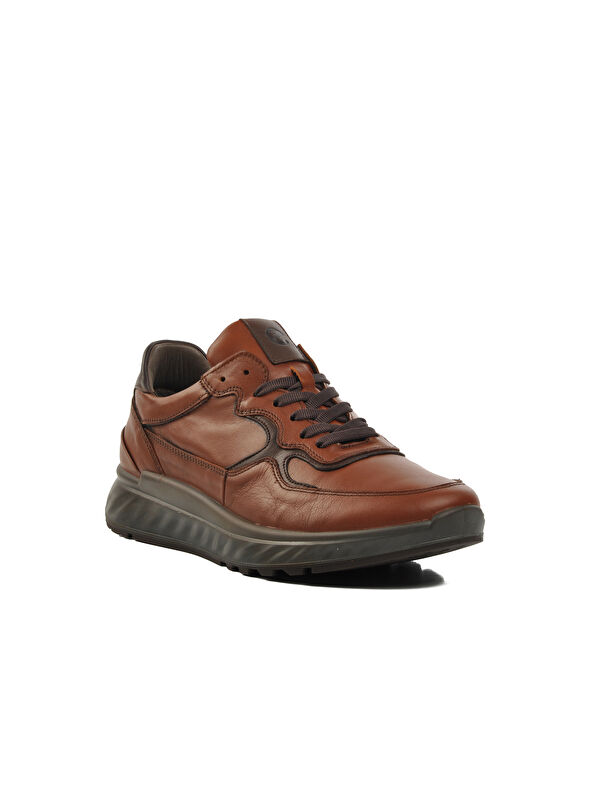 Kahve Ortopedik Hakiki Deri Erkek Casual Ayakkabı Esse 28840 - Görsel 4