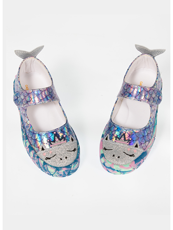 Denizkızı Hologram 3D Kız Çocuk Babet Sneakers - Görsel 3