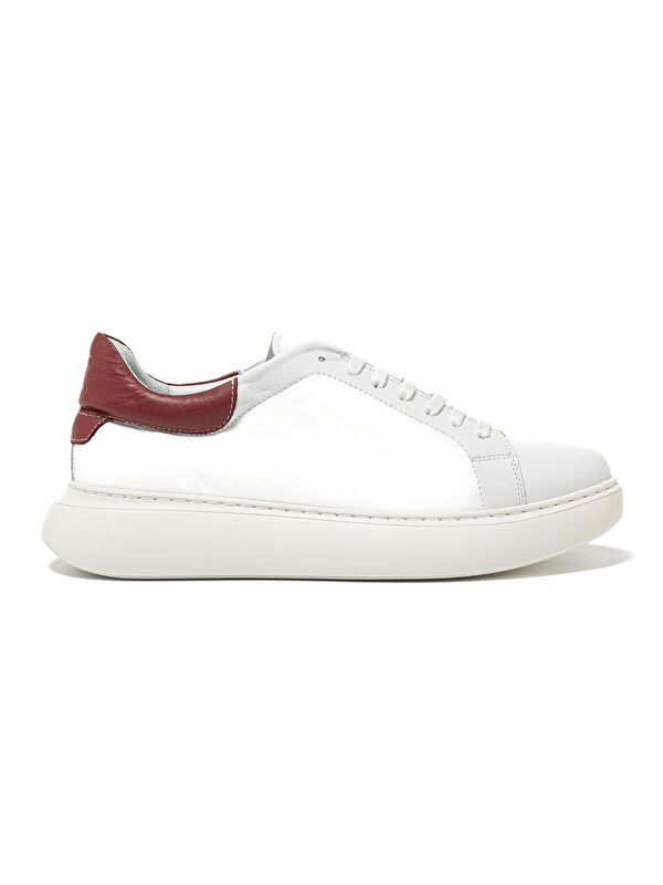 John May Erkek Sneaker ( Günlük) RC-25Y-058-R1960 Beyaz-Bordo