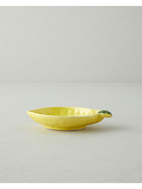 English Home Lemonella Seramik Çerezlik 13,5 cm Sarı