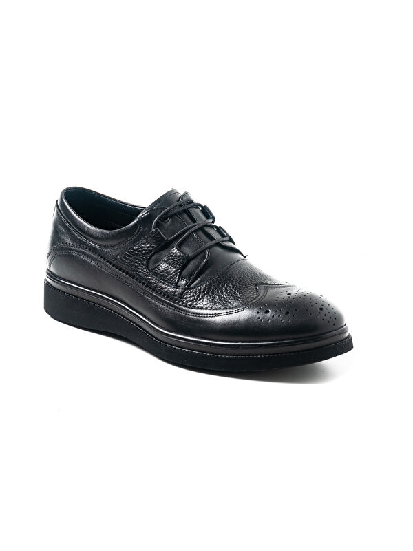John May Erkek Oxford ( Klasik) KA-C4604 TEKSTIL CASUAL AYAKKABI SIYAH BRENIS+SİYAH ETO