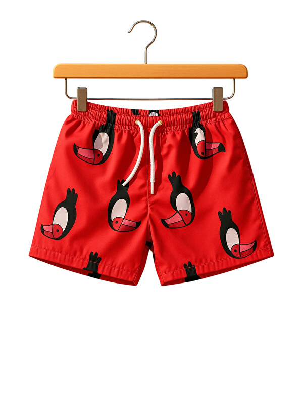My Kids Wear Paraşüt Kumaş Su Tutmayan Erkek Çocuk Deniz Şortu