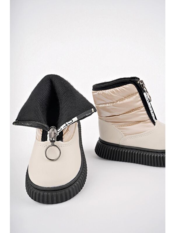 CANDY Bebek Rahat Kalıp Önü Fermuarlı İçi Kürklü Yağmur ve Kar Botu - Görsel 3