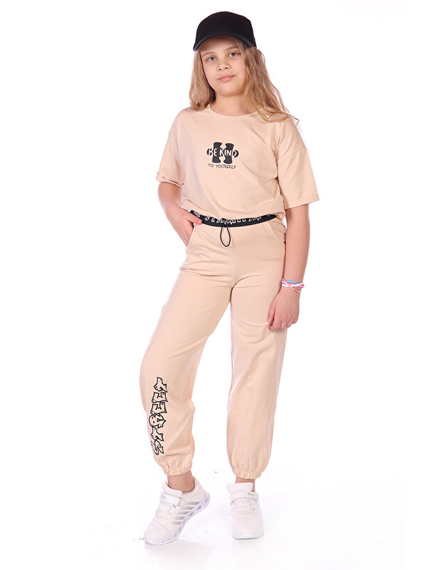 Toontoykids Kız Çocuk Be Kind Baskılı Eşofman Takım