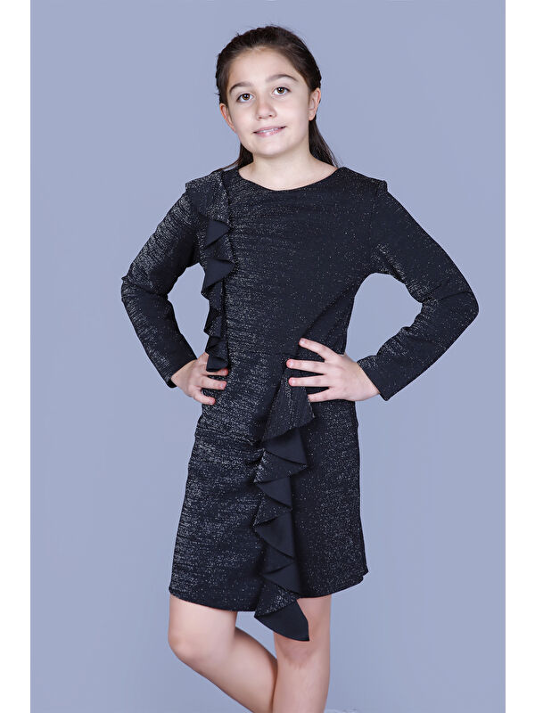 Toontoykids Kız Çocuk Simli Elbise