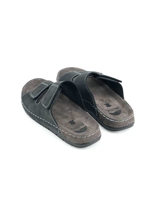 Erkek Yazlık İç Dış Hakiki Deri Günlük Terlik - Görsel 5