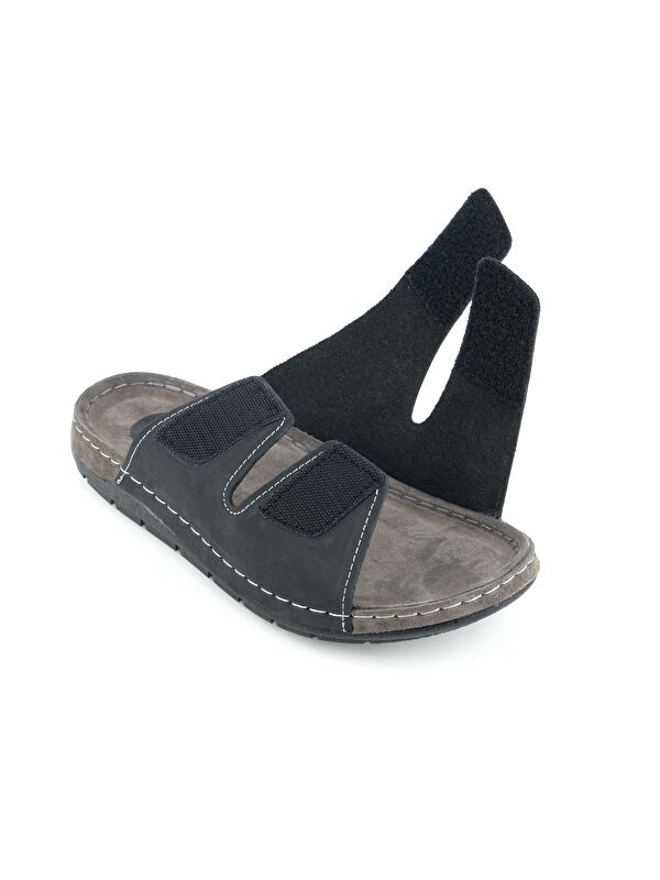 Erkek Yazlık İç Dış Hakiki Deri Günlük Terlik - Görsel 7