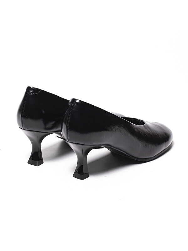 Chiara Bellini Siyah Chiara Bellini Stiletto 01 Kadın Topuklu/ 645 Patent Leather Wrinkled Black C07