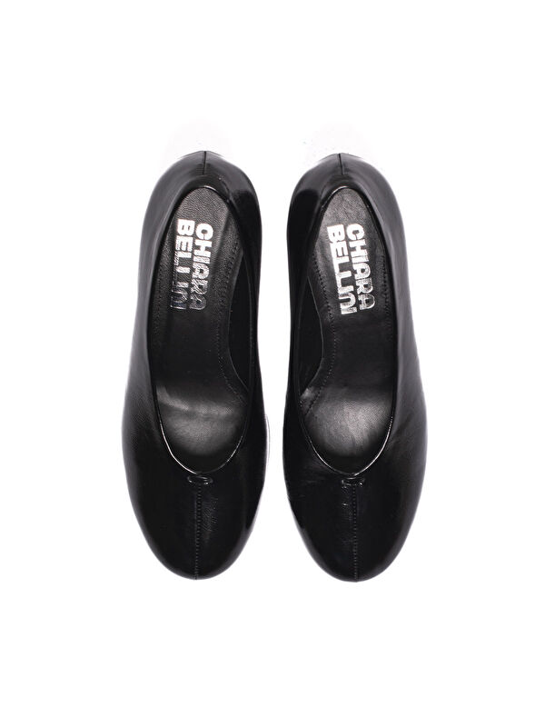 Chiara Bellini Siyah Chiara Bellini Stiletto 01 Kadın Topuklu/ 645 Patent Leather Wrinkled Black C07