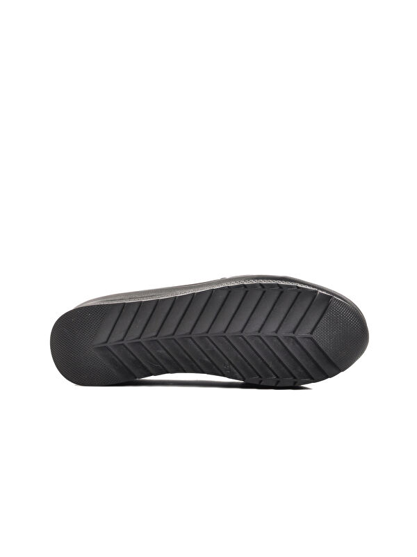 026 Siyah Nubuk Kadın Loafer Ayakkabı - Görsel 6