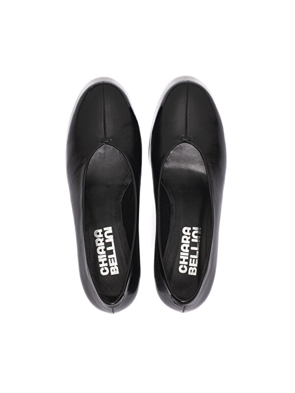 Chiara Bellini Siyah Chiara Bellini Stiletto 01 Kadın Topuklu/ 645 Patent Leather Wrinkled Black C07