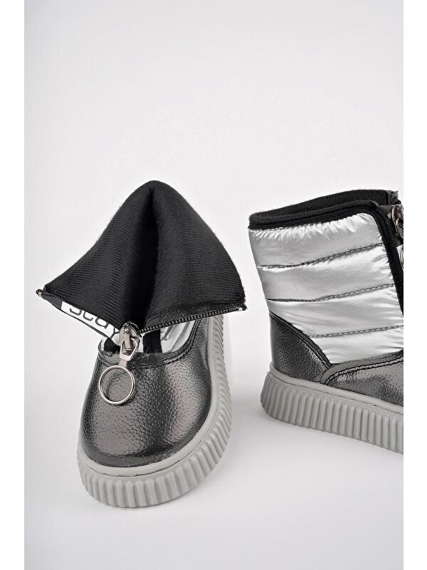 CANDY Bebek Rahat Kalıp Önü Fermuarlı İçi Kürklü Yağmur ve Kar Botu - Görsel 3