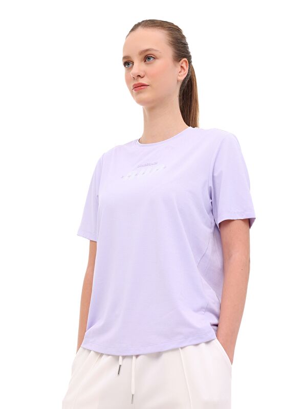 Lumberjack WL 11PEAK-3 6FX Lila Kadın Kısa Kol T-Shirt