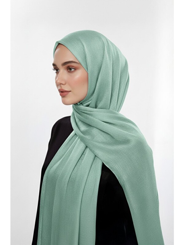 Mizalle Sim Dokulu Mint Rengi Şal
