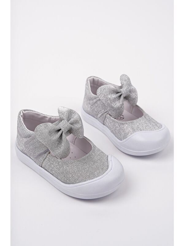 MOLİNA Cırtlı Fiyonklu Günlük Kız Çocuk İlk Adım Bebek Spor Ayakkabı - Görsel 5