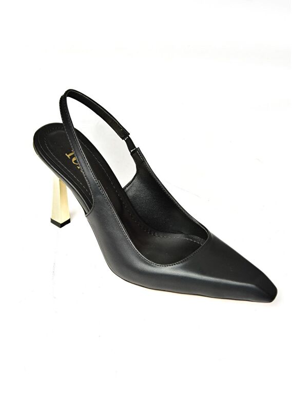 S7520746 Siyah Kadın Topuklu Ayakkabı - Görsel 4