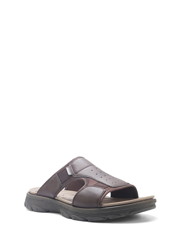 408044.M5FX Kahverengi Erkek Terlik - Görsel 3