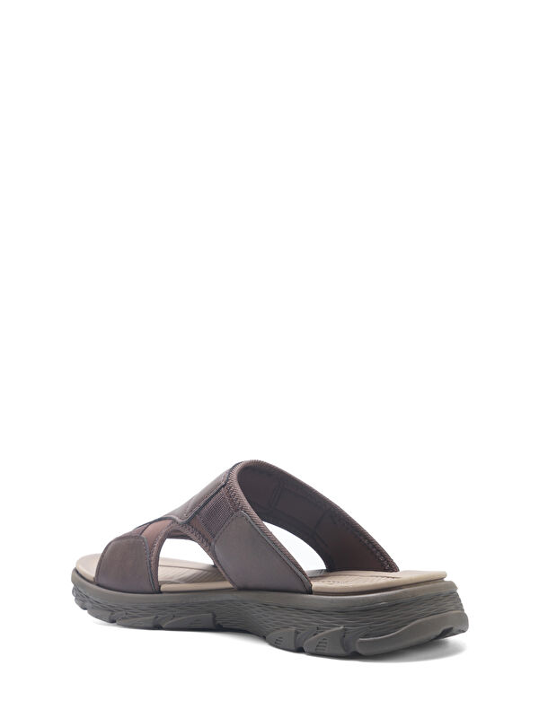 408044.M5FX Kahverengi Erkek Terlik - Görsel 4