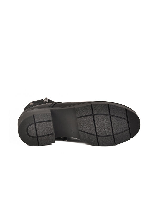 Siyah Nubuk Hakiki Deri Kadın Bot 2454601K Z - Görsel 6