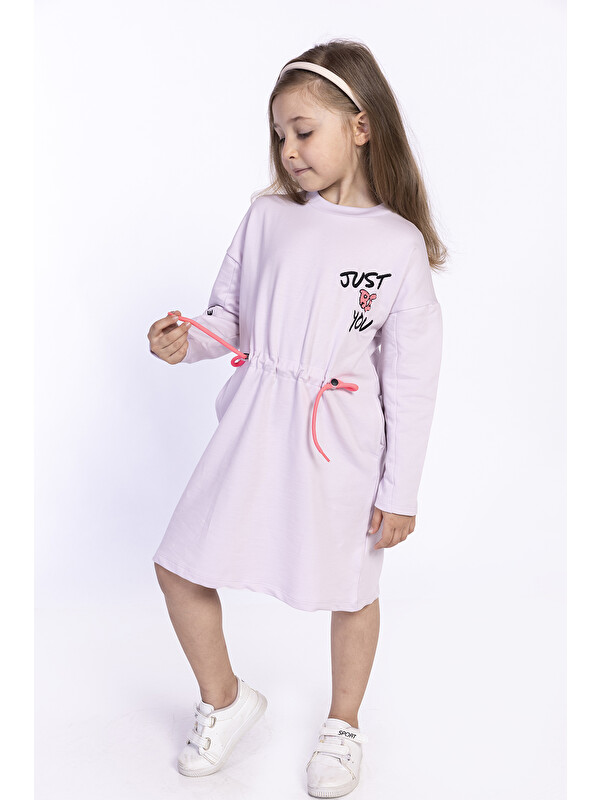 Toontoykids Kız Çocuk Nakışlı Elbise