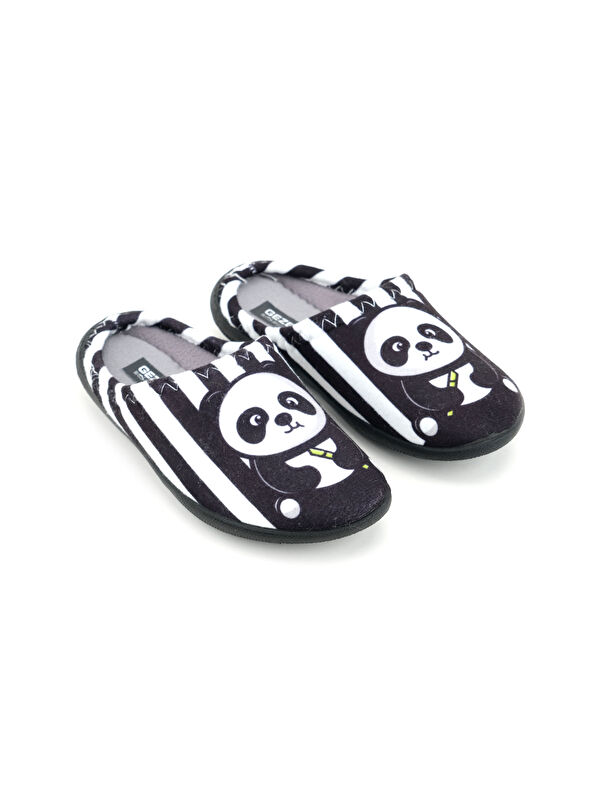 Erkek Çocuk Kışlık Panda Ev Rahat Taban Gondol Terlik - Görsel 3