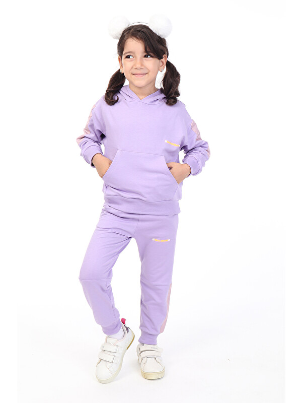 Toontoykids Kız Çocuk Baskılı Eşofman Takım