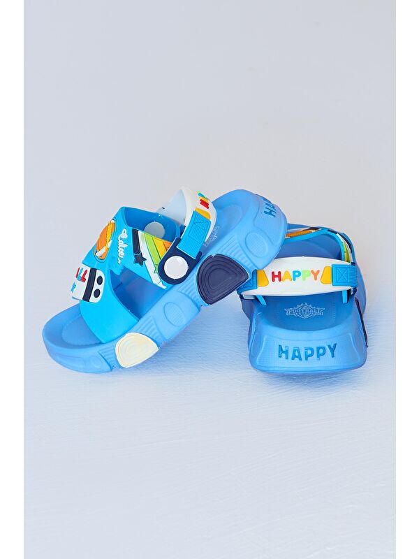Kadın Mavi Çocuk Sandalet Terlik - 27562 - Görsel 3