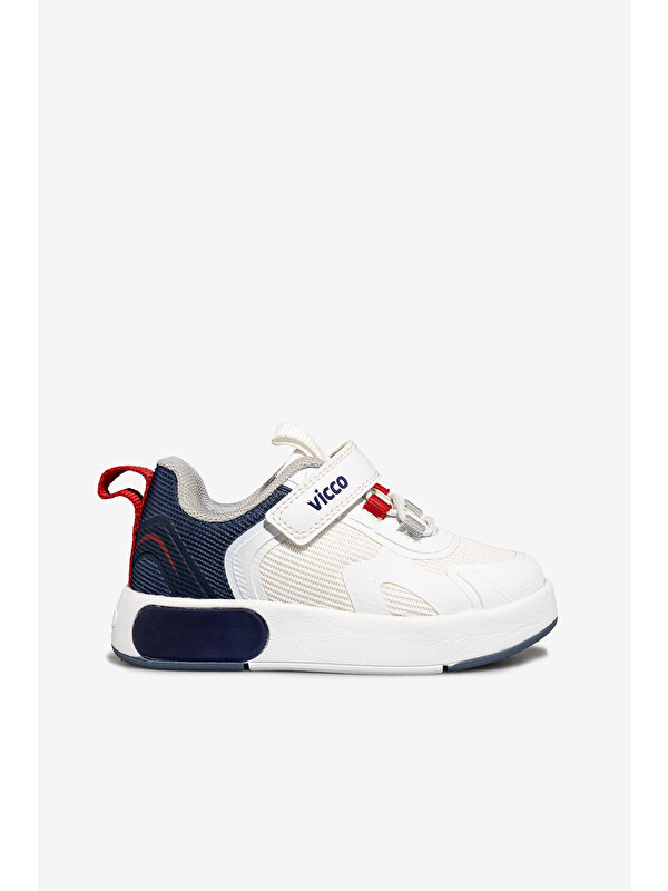 Vicco Babil Işıklı Erkek Bebek Beyaz/Lacivert Sneaker