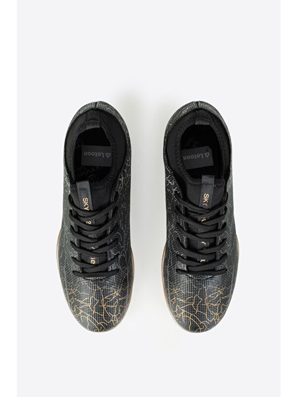 Yuvarlak Burunlu Bağcıklı Desenli Erkek Krampon Ayakkabı - Görsel 7