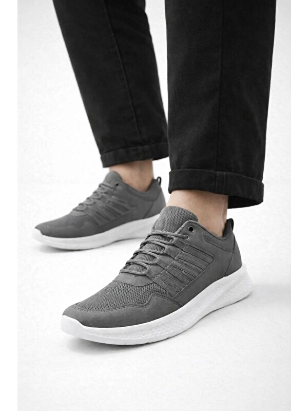 Slipcat Erkek Günlük Spor Ayakkabı Hafif Taban Nefes Alabilen Fileli Kaymaz Rahat Sneaker