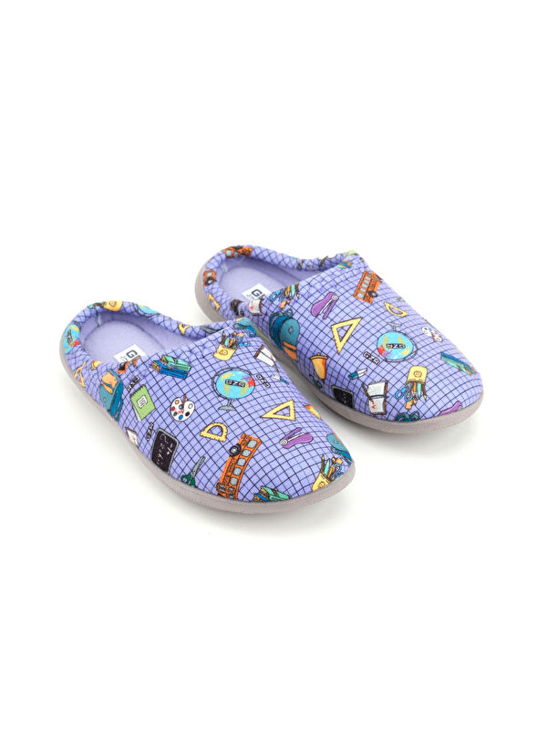 Gezer Lila Gezer Kışlık Rahat Kız Çocuk Taban Ev Gondol Terlik