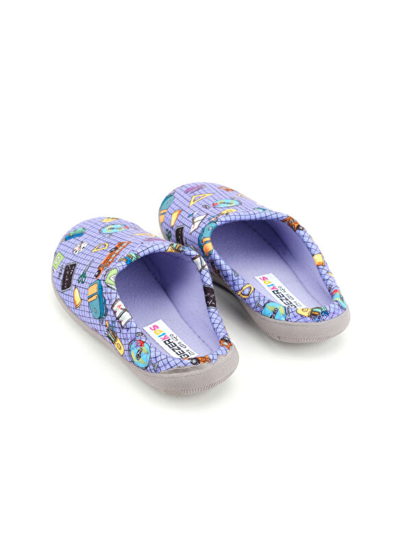 Gezer Lila Gezer Kışlık Rahat Kız Çocuk Taban Ev Gondol Terlik