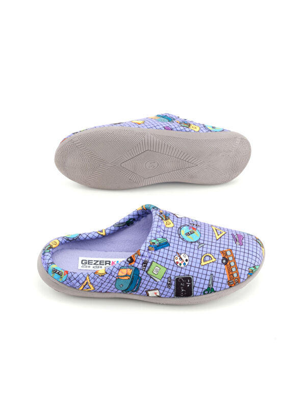 Gezer Lila Gezer Kışlık Rahat Kız Çocuk Taban Ev Gondol Terlik